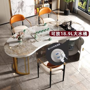 厂促岩板茶桌椅组合端轻奢阳台家用小茶台现简约泡茶桌公室茶桌