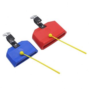 厂促奥尔夫打击乐器ABS方梆子塑料牛铃低音梆子架子鼓配件木鱼梆