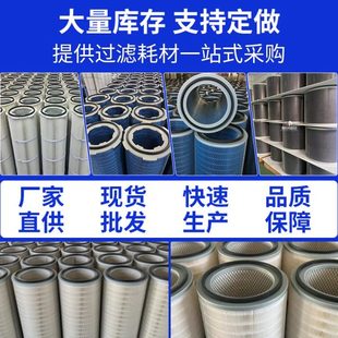厂促生产工业除尘器滤筒 阻燃滤筒 除尘滤芯 覆膜滤筒