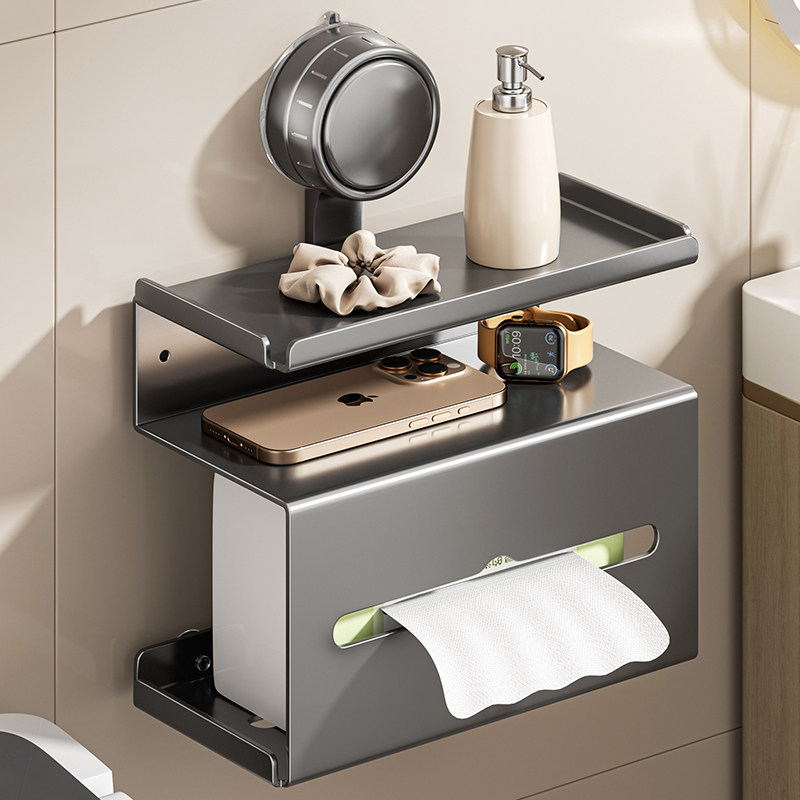 吸盘卫生间厕纸盒壁挂式卷纸挂架厕所抽纸巾盒洗手间免打孔置物架,家庭/个人清洁工具,卷纸器/纸巾架,淘宝优惠券,粉丝福利购,淘宝优惠卷