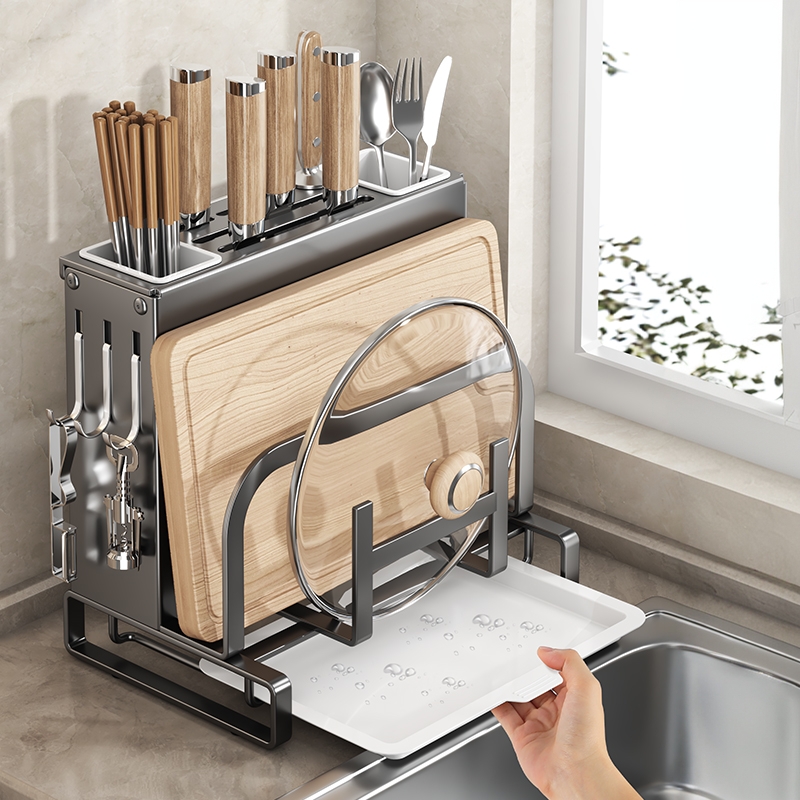 厨房刀架家用台面多功能置物架