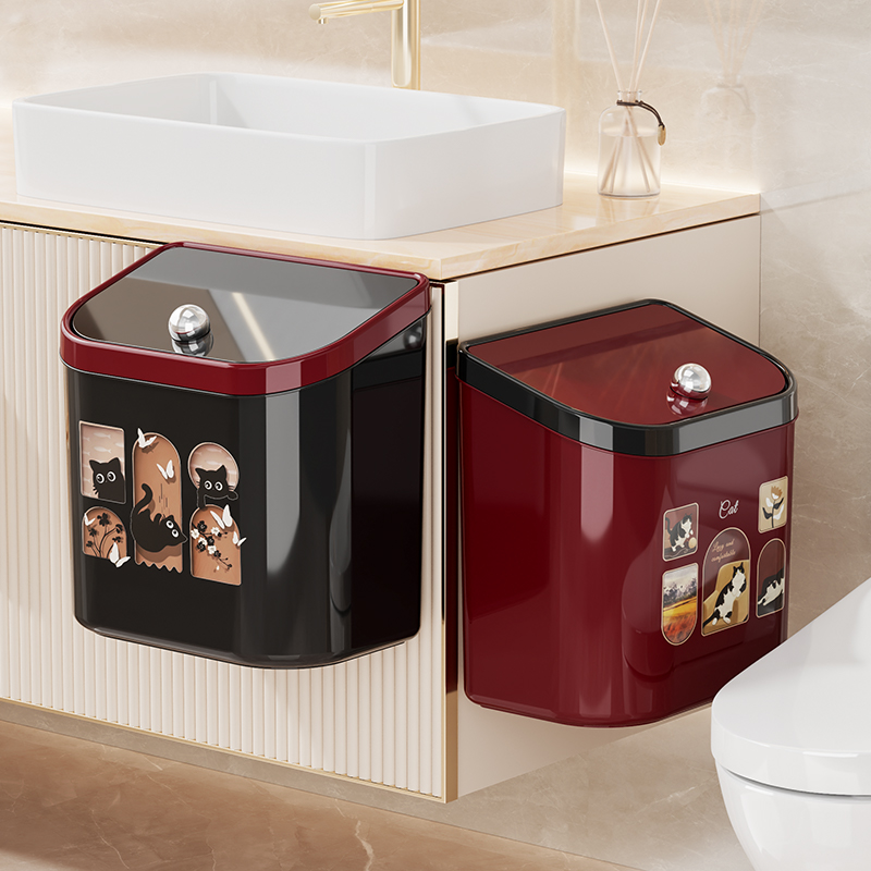 家用厨房橱柜门挂式垃圾桶