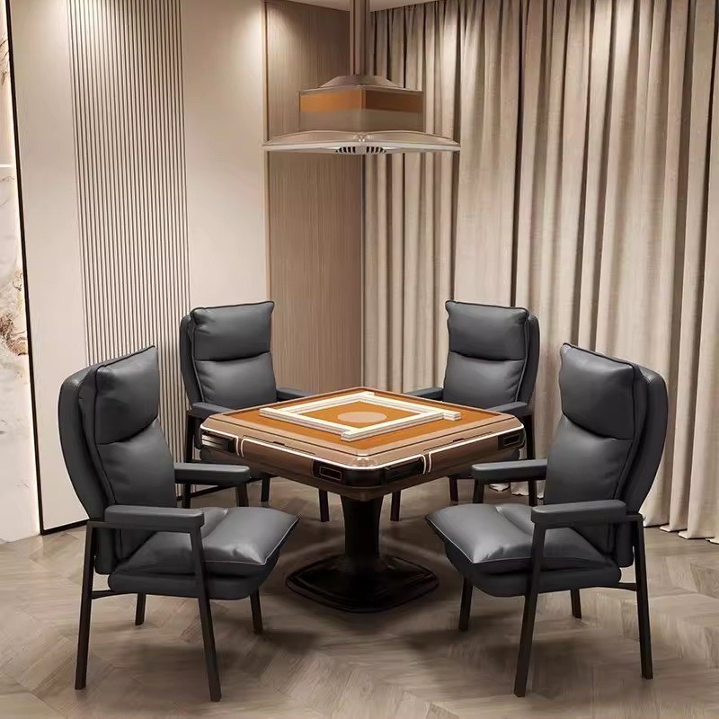 高端麻将椅子久坐舒n服四把一套棋牌室专用加厚耐用家用靠背椅