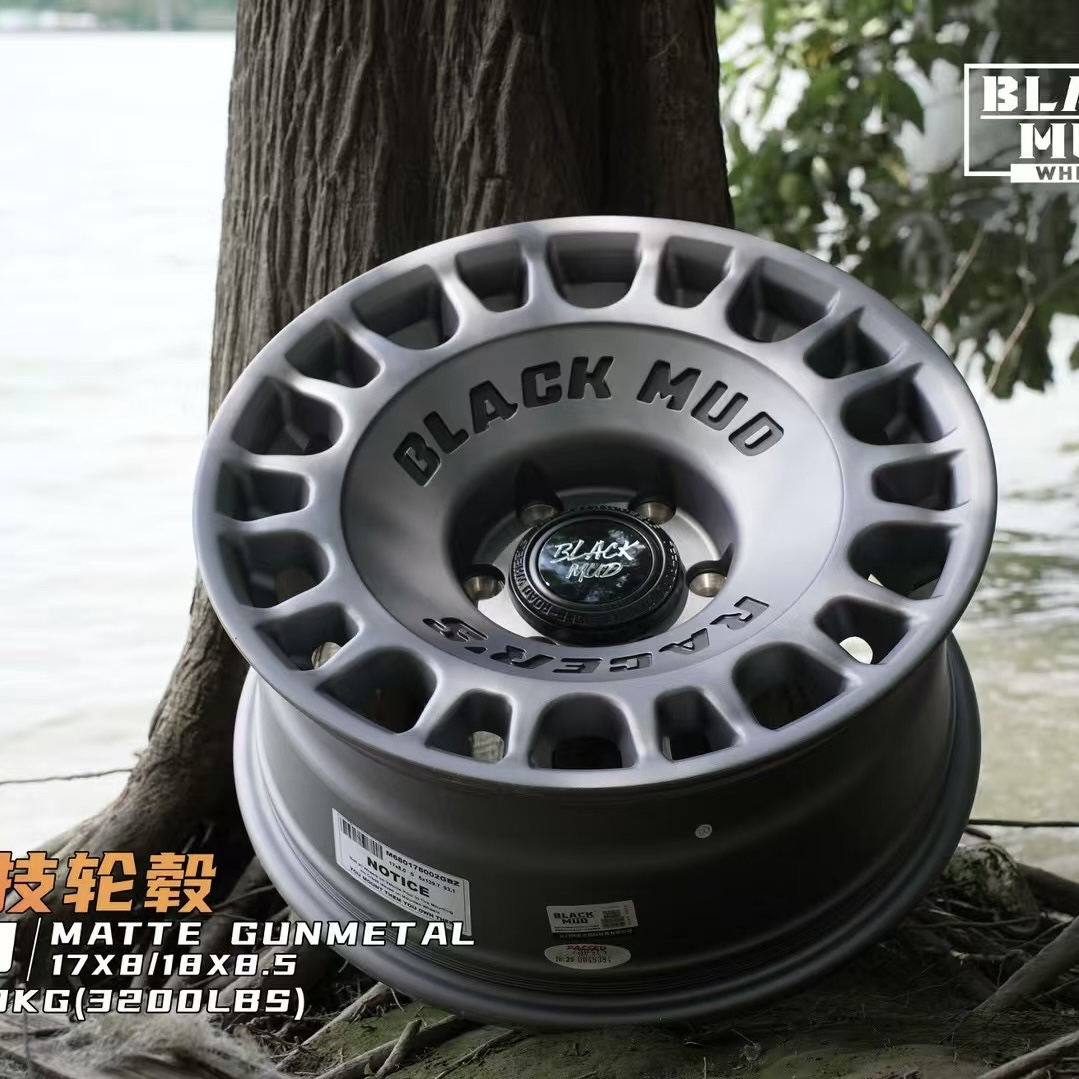 黑泥M680轮毂适配17寸坦克300游骑侠烈马方程豹5新普拉多牧马人