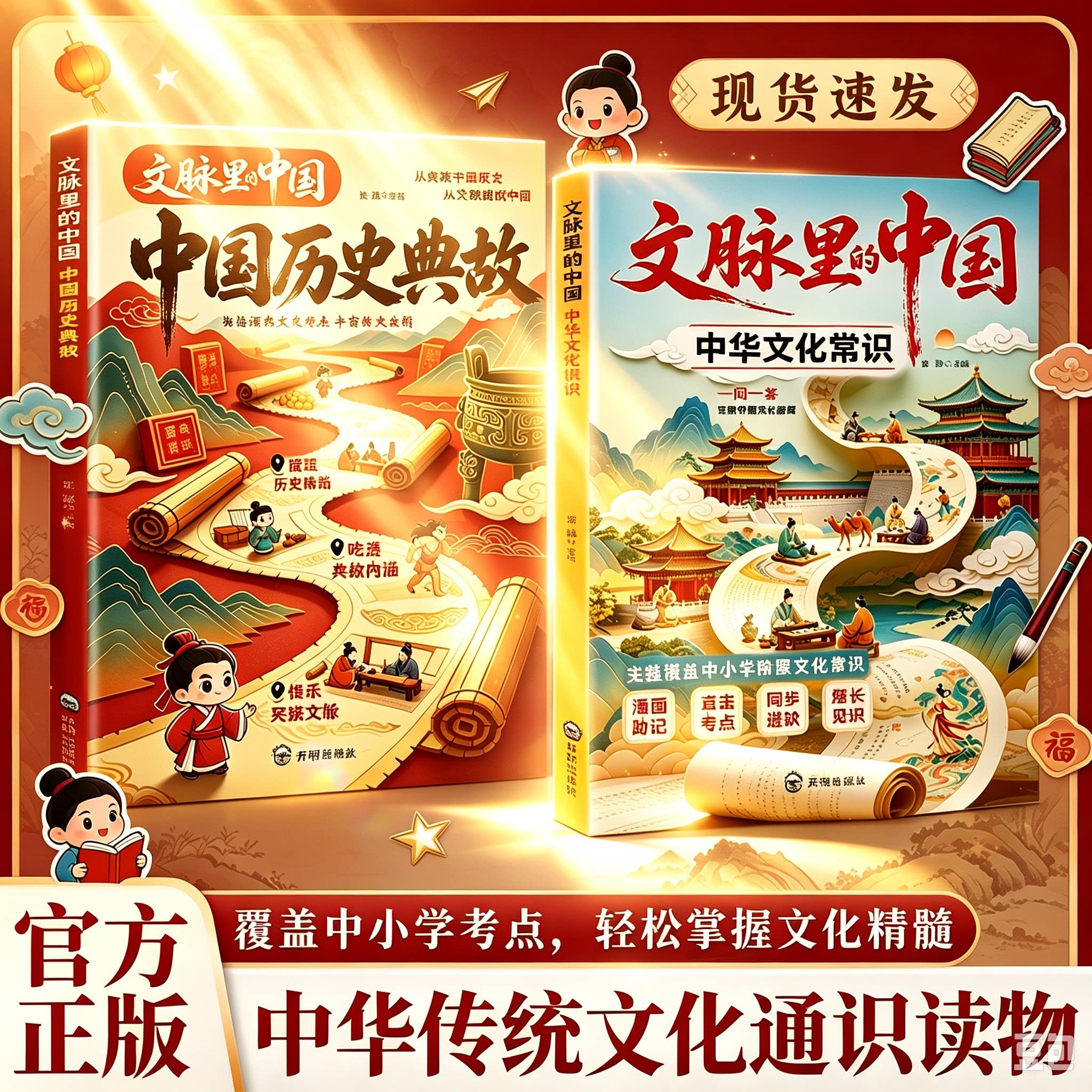 【官方正版】文脉里的中国漫画版文化通识读物系统梳理中华文化常识疑问一答考点掌握中国文化精髓