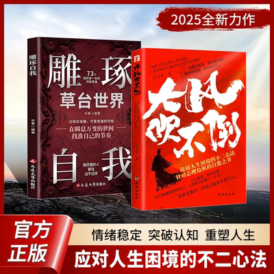 【正版书籍】大风吹不倒雕琢自我(2025全新力作心理危机自愈奇书)应对人生困境的不二心法在瞬息万变的世间找准自己的节奏