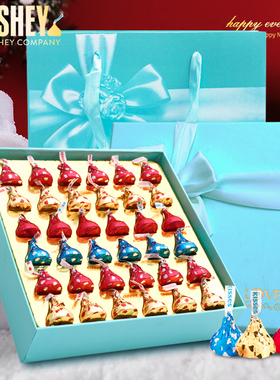 好时巧克力礼盒装kisses送男生女朋友孩子生日新年糖果情人节礼物