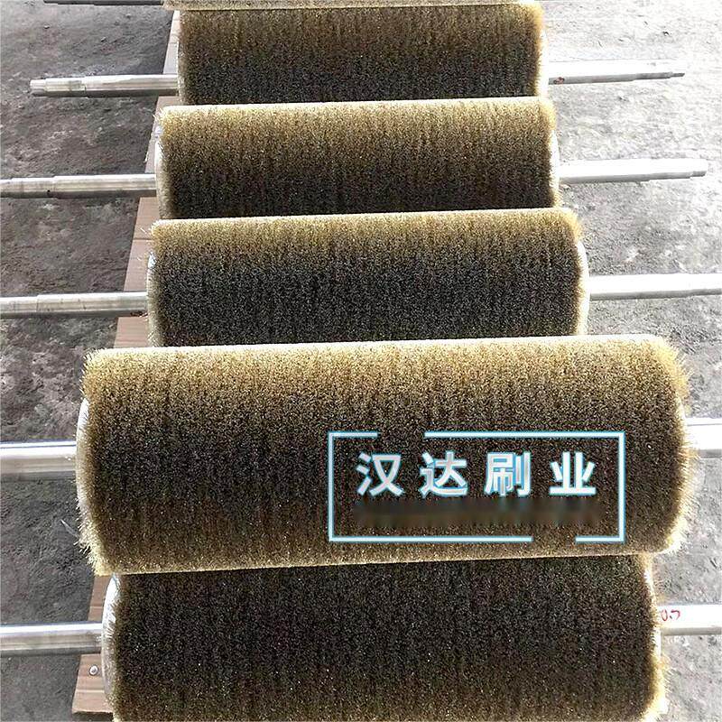极速钢丝毛刷辊 不锈钢铜丝毛刷辊金属抛光拉丝毛刷 工业设备钢丝