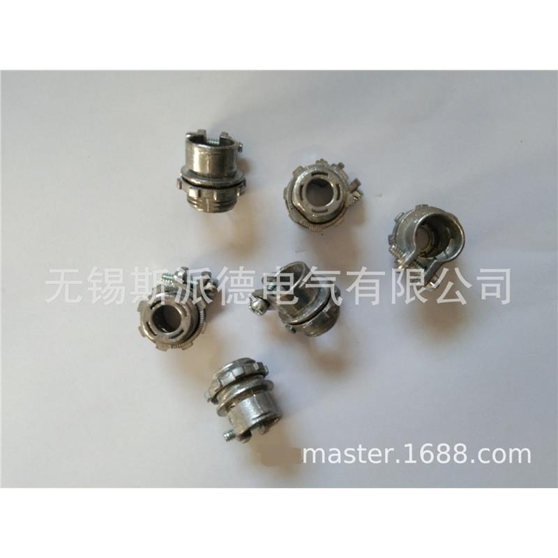 卡箍抱箍导线管连接器挠性直型锌压铸3/8in现货403DC2