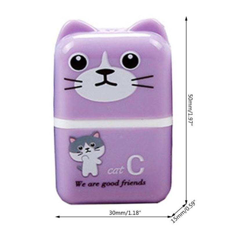 极速Cute Cartoon Roller Colorful Rectangle Eraser Pencil Rub