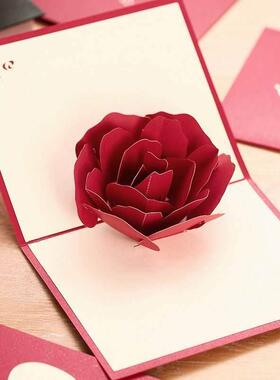 极速Anniversary greeting card 3D stereo Greeting Card