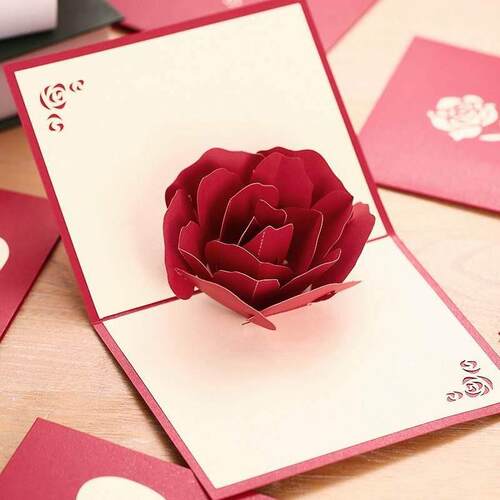 极速Anniversary greeting card 3D stereo Greeting Card