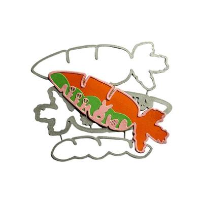 Easter Carrot Metal Cutting Dies Stencils for DIY