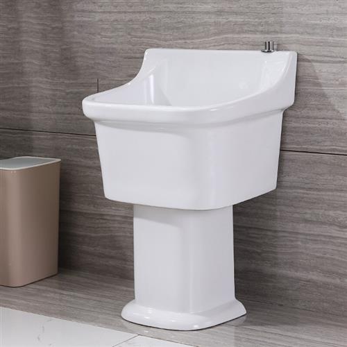 阳台拖把池家用高脚分体落地式卫生间陶瓷洗拖布池地盆室外墩布池