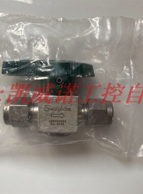 Swagelok 世伟洛克SS-4P4T锈钢四分之一圈 仪表旋塞阀 1 4 in.