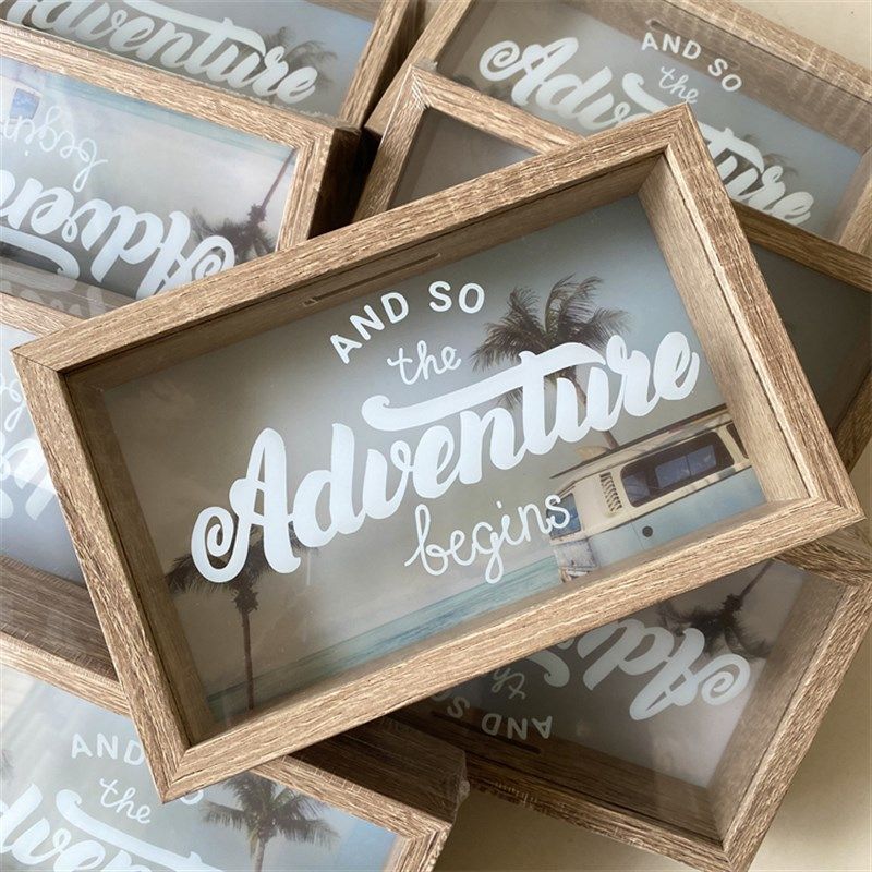 玻璃木质相框可壁挂可摆装饰外框硬币存钱罐,家居饰品,相框/画框,淘宝优惠券,粉丝福利购,淘宝优惠卷