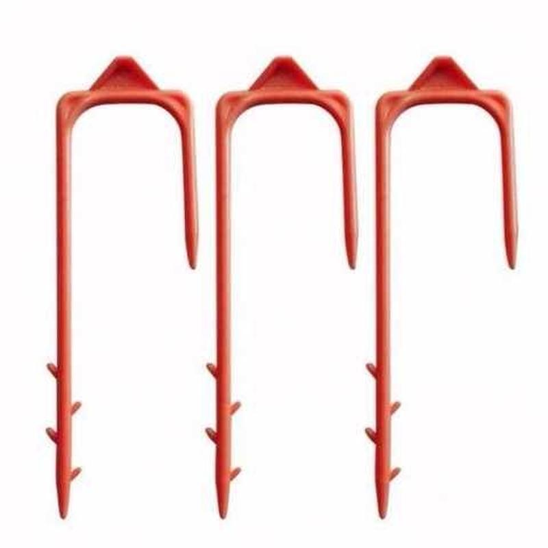 红茶5斤装微喷带滴灌带管子固定器配件塑料叉子大棚压水管固定滴