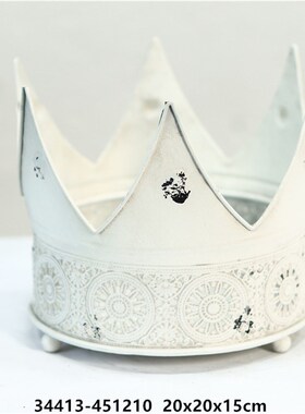 法式美式乡村庭院家居装饰仿古铁艺烛台园艺杂货桌面摆件花盆花器