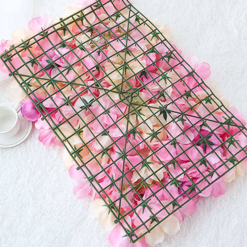 绣球花墙道具地毯路引绢花仿真加密绣球地毯大块婚礼花墙排花假花