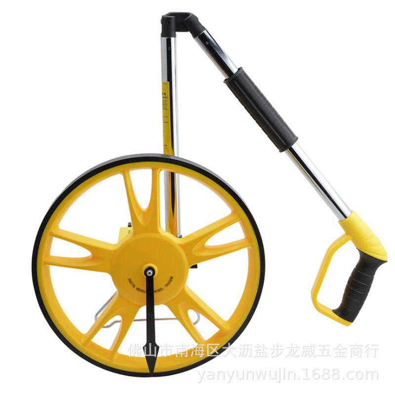 极速新销机械测距轮户外数显手推式滚轮测量轮电子测距仪计米器工