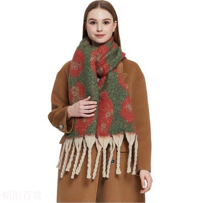 New foreign trade shawl European and n winter ring yarn coar