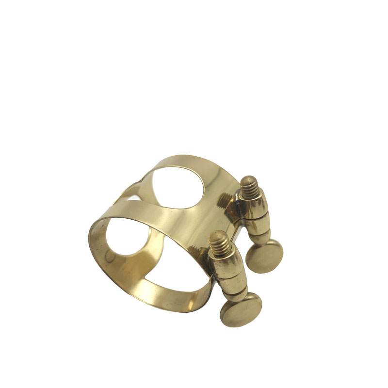 降e调中音萨克斯笛头金属卡子哨片固定夹双螺丝铜制卡环乐器配件