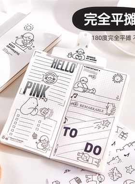 莱恩weeks手账本方格竖款小白本随身可携式口袋本简约ins风计划本