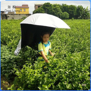 极速.可以背的伞可以揹着的雨伞背式伞免手拿采茶背在身上的钓鱼