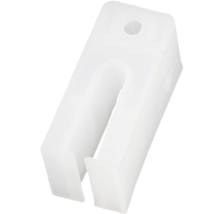 828铝合金拉门窗塑料连接件 滑轮固定塑料块 老式玻璃窗户配件