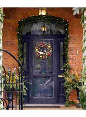Wreath Decor Door Wall Decoration Xmas Decorations Letter