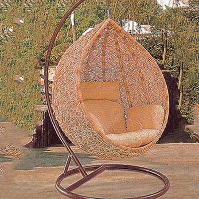 极速户外吊篮单人秋千阳台小型吊床金属藤编吊椅双人圆形吊床室内