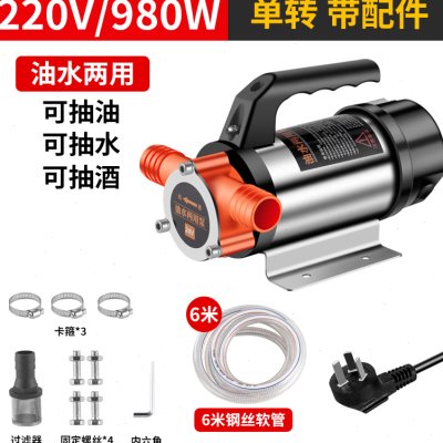 正反转电动抽油泵12V24V220V伏自吸泵抽水直流柴油泵加油机抽油器