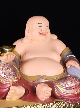 新品大肚弥勒佛树脂佛像家u用客厅摆件弥勒笑佛菩萨开心佛店铺开