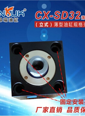 极速定压缸模具e专l用 C非-SD32缸径(立式)薄型油缸X标液做
