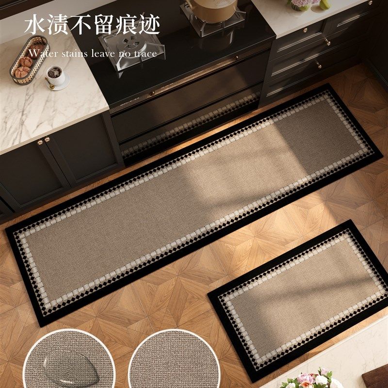 极速厨房地垫防滑防油免洗可擦地毯吸水脚垫专用复古垫Z子新款耐,居家布艺,厨房地垫,淘宝优惠券,粉丝福利购,淘宝优惠卷