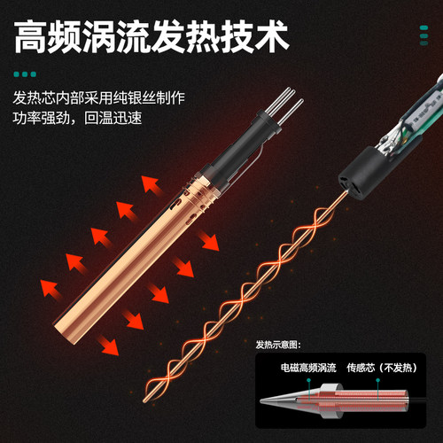 新品新款高频焊台203/205数显大功率90W工业级可调温恒温Z电烙铁1