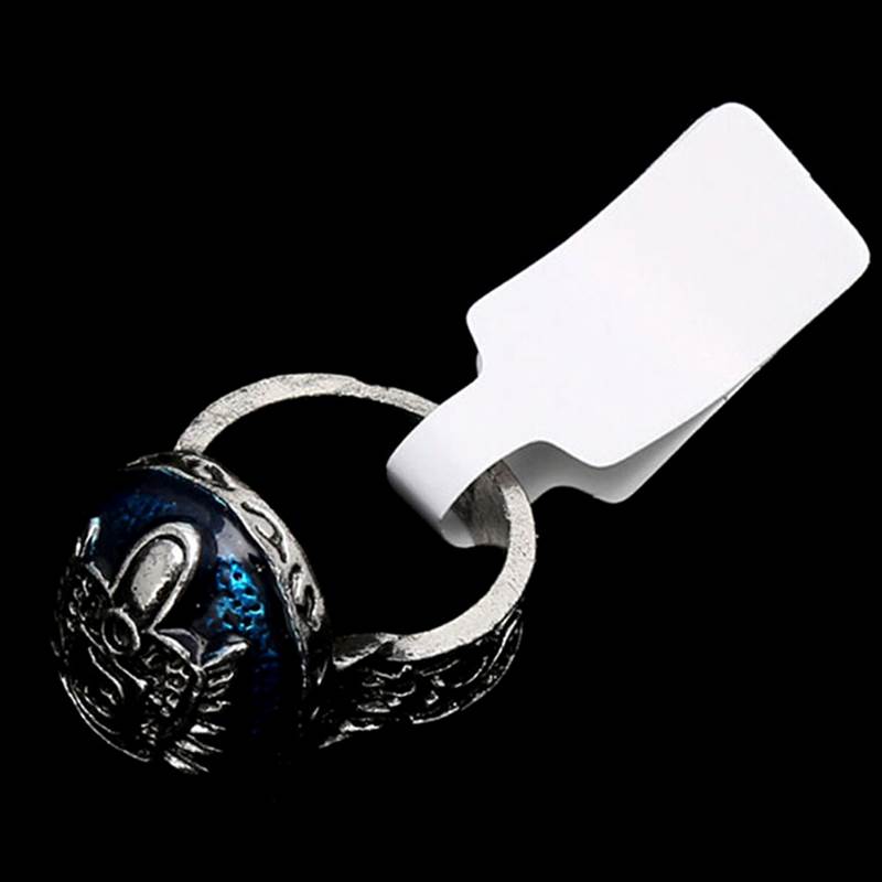极速50pcs/100pcs White Price Label Tags with Hanging YString