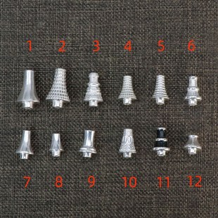 极速文玩三通凤眼纯银手串紫檀驼骨鹿角佛塔塔T头帽diy配件