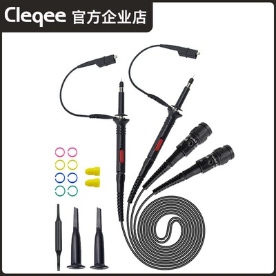 极速同轴电缆线测试套件BNCQ9转双夹线10M0M示波器探头万用表表笔