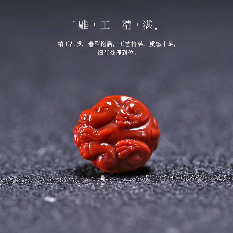 极速天然南红玛h瑙吊坠满色满肉柿子红貔貅龙龟瑞兽手串diy配饰挂