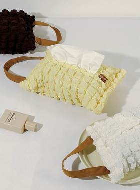 极速车载纸巾盒挂式家用桌面inAs创意纸巾袋收纳盒汽车用内卫生纸