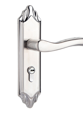 极速不锈钢140孔木门锁双舌静音执手锁H室内卧室房门锁换锁133孔