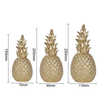 极速Nordic Modern Home Decor Pineapple OrnatO Synthetic Resi