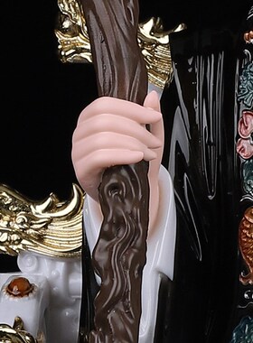 新品树脂仿瓷黑老太太神像黑妈妈佛像家用M客厅祝福人物桌面精致