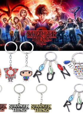 极速TV Series Stranger sThings Keychain Demogorgon Alphabet