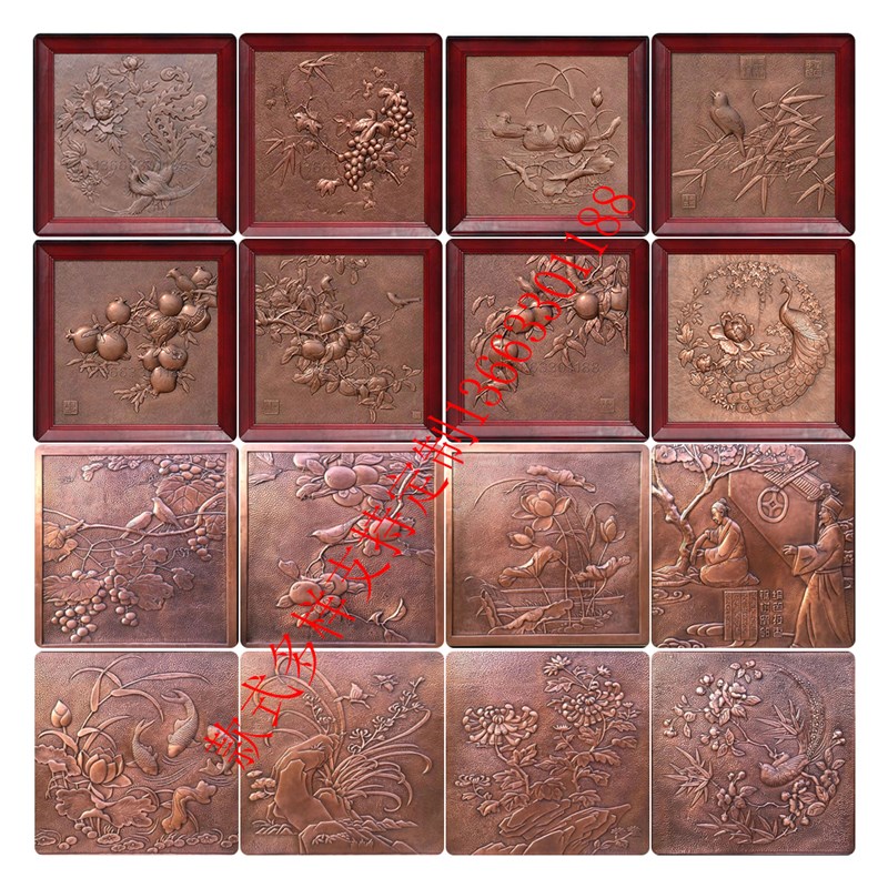 极速厂品定制砂岩 锻铜浮雕玻璃钢仿铜壁画 别墅装饰Y背景墙铜板图片