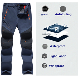 极速Mens Waterproof Pants Autumn Winter HOutdoor Hiking Cam
