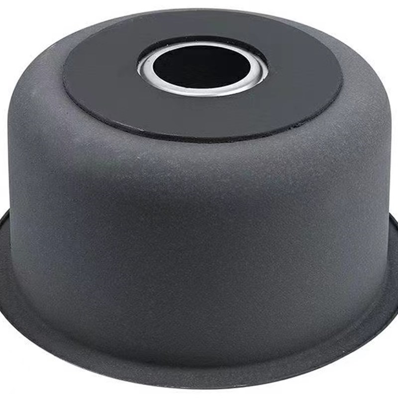 极速厨房加d厚304不锈钢圆形水槽迷你吧台岛台洗菜盆台下洗手池小