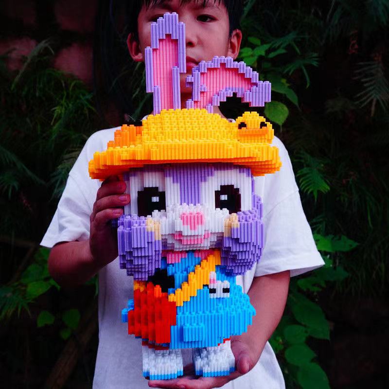 极速积木3D立体拼图手工艺品diy自己做大超O大型微颗粒成人高难度
