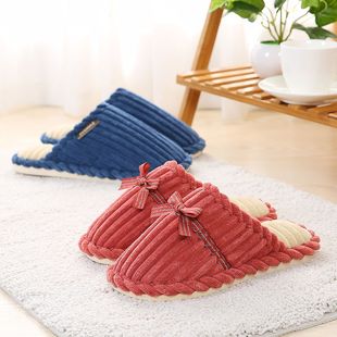 女冬季 极速 棉拖鞋 新款 可爱家用居家情侣室内Z保暖防滑男 2双装